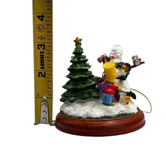 The Simpsons Sno-Mer Simpson Bradford 2002 Illuminated Christmas Ornament - Picture 4 of 5
